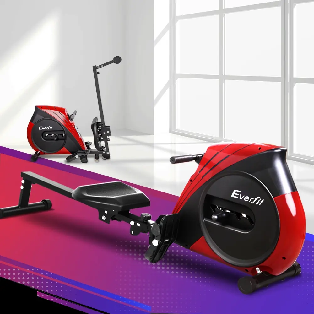 Everfit Rowing Machine Rower Elastic Rope Resistance Fitness Home Cardio - Shred Sale - Up to $400 off