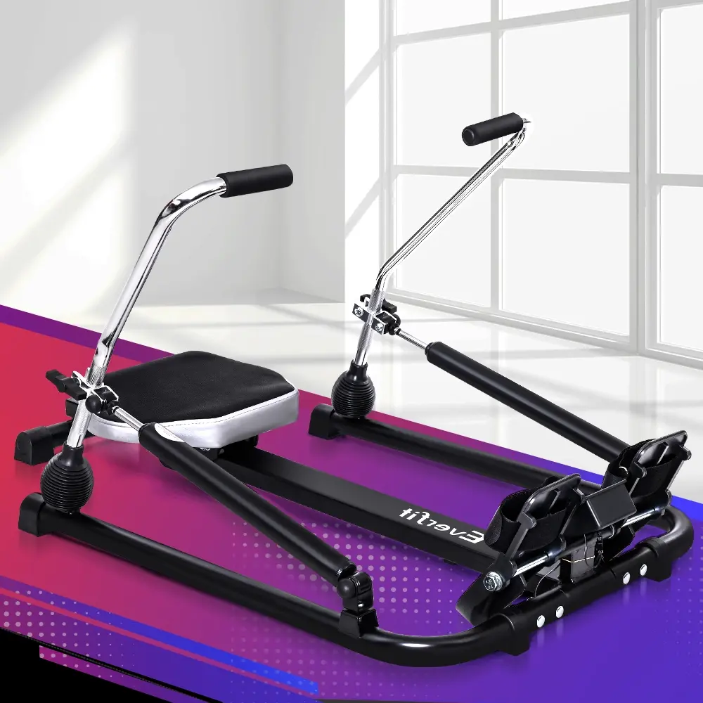Everfit Rowing Machine Rower Hydraulic Resistance Fitness Gym Home Cardio - Sports & Outdoor