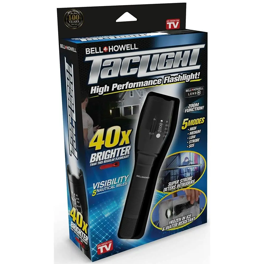 TV Shop Tac Light Super Bright Flashlight/Torch Heavy Duty Portable Waterproof - Sports & Outdoor