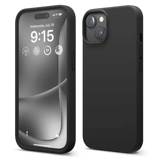 Soka Liquid Case (Suits iPhone 15 Plus) - Black