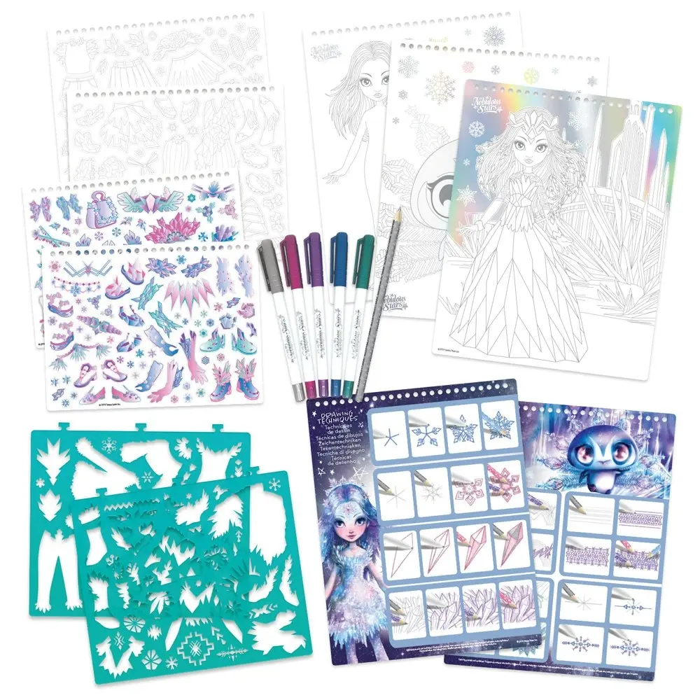 Nebulous Stars Creative Sketchbook Iceana Geometric Crystal Pages Art Kit 7y+ - Hobbies