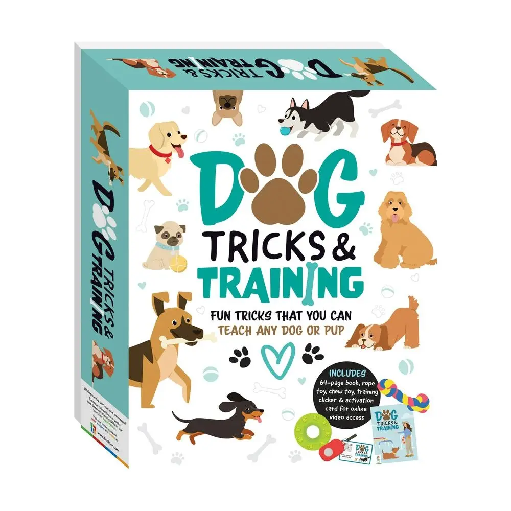 Hinkler Explore Dog Tricks and Training Pet Book And Toys Obedience Kit - Pets
