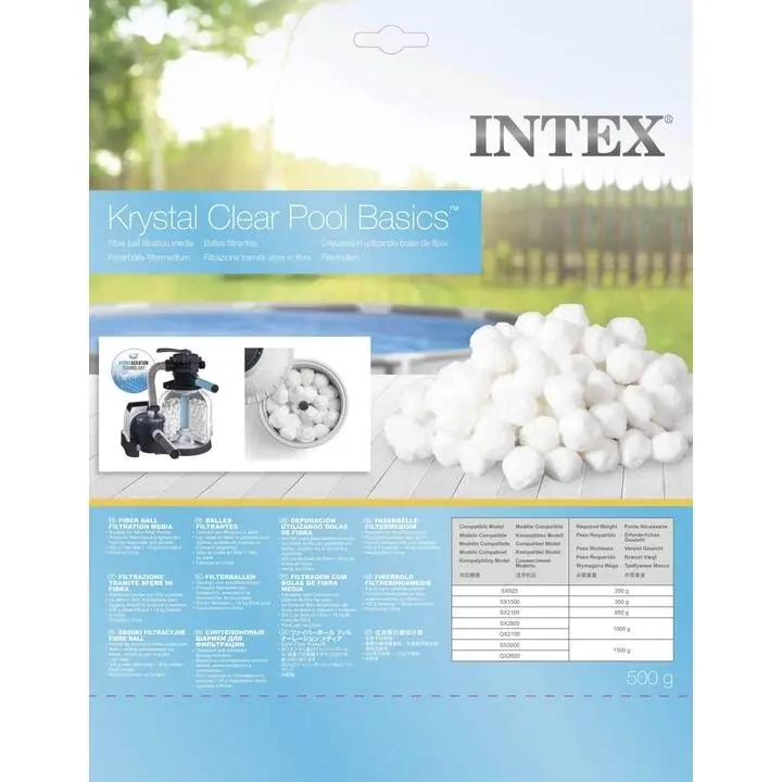 Intex Fiber Ball Filtration Replacement Ball 500g 29045 - Home & Garden