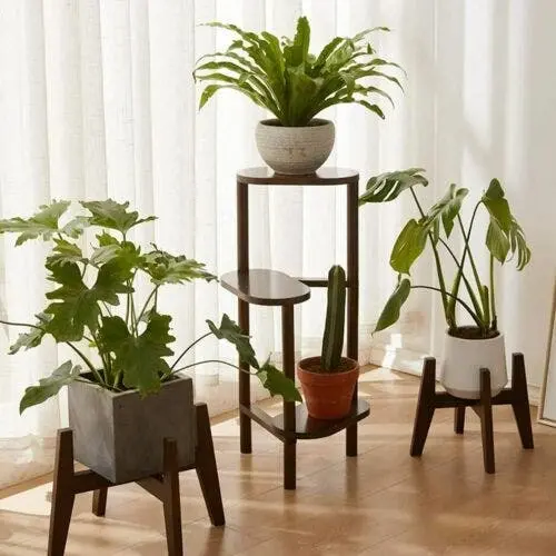 3 Tier bamboo plant stand for garden and living room - Home & Garden