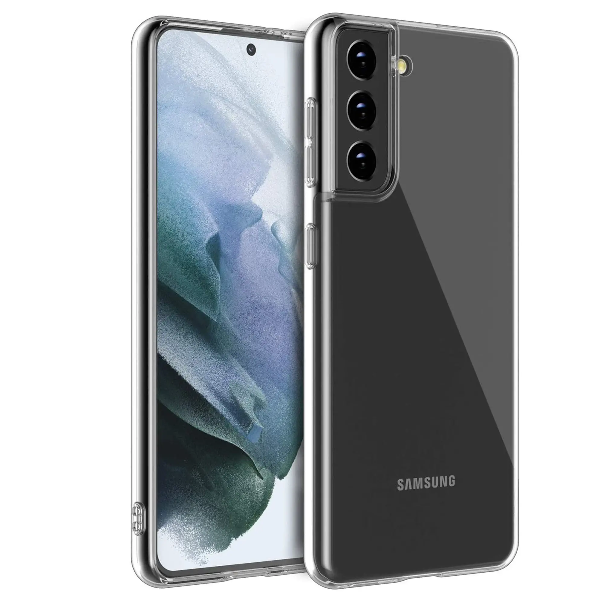 MEZON Samsung Galaxy S22+ 5G Premium Slim Crystal Clear TPU Gel Back Case Wireless Charging Compatible (S22+, Gel) - Electronics