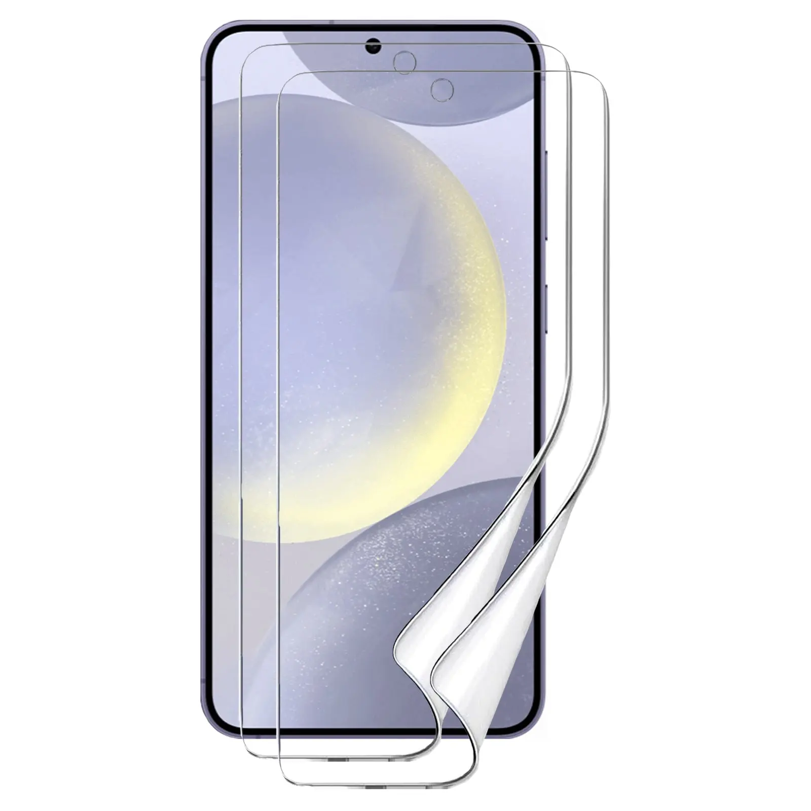 2pcs Soft PET Film Screen Protector Guard for Samsung Galaxy S24+ PLUS - Electronics