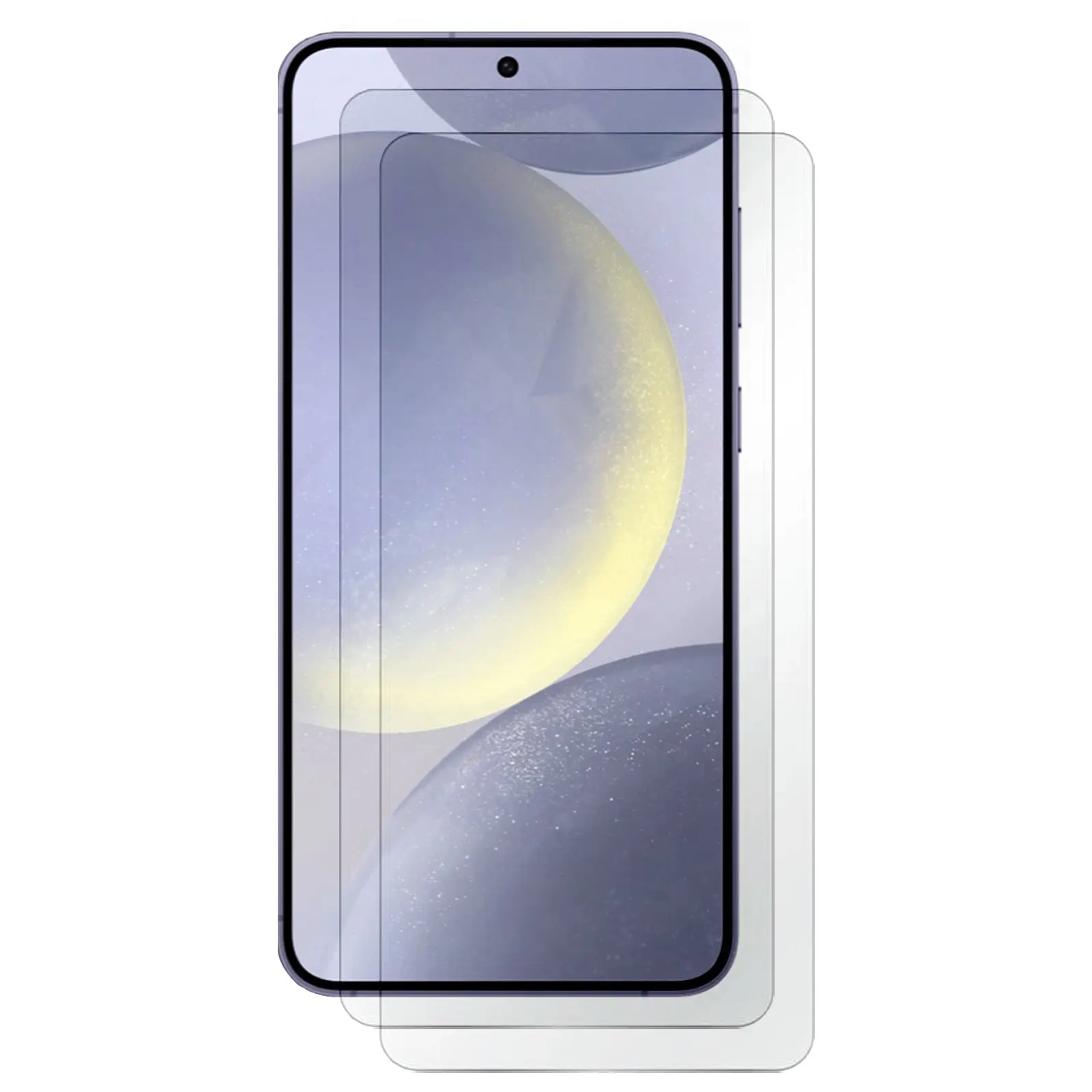 2pcs Tempered Glass Screen Protector Phone Guard for Samsung Galaxy S24+ PLUS - Electronics