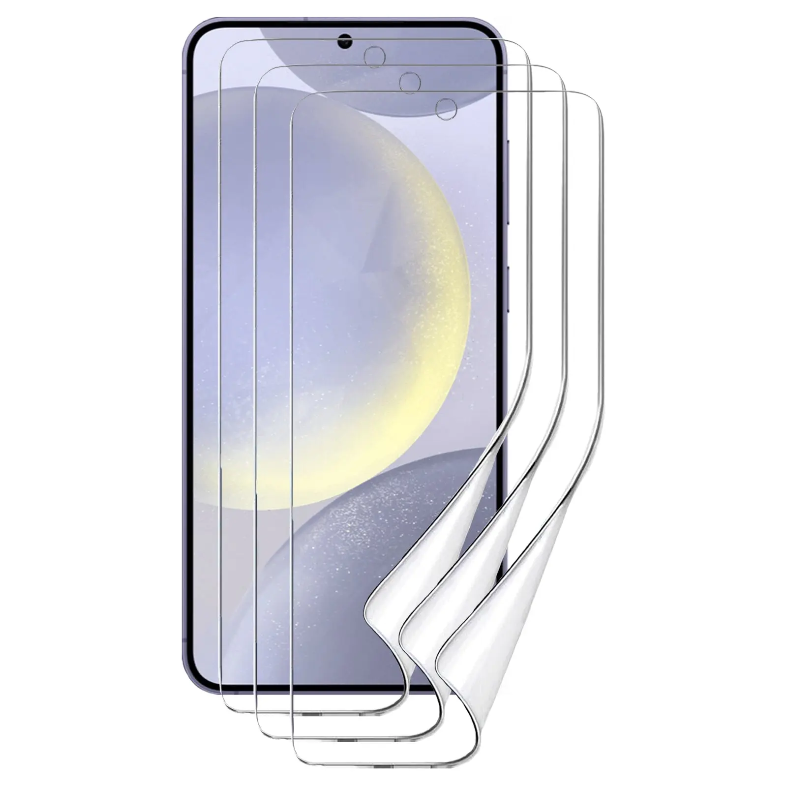 3pcs Soft PET Film Screen Protector Guard for Samsung Galaxy S24+ PLUS Front Bulk - Electronics