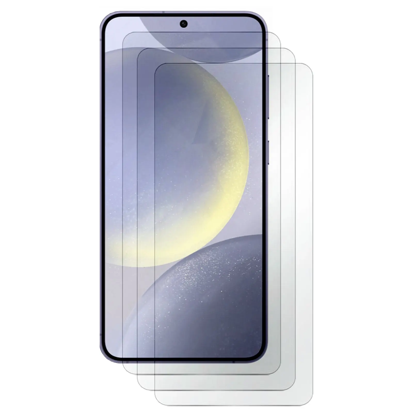 3pcs Tempered Glass Screen Protector Phone Guard for Samsung Galaxy S24+ PLUS - Electronics