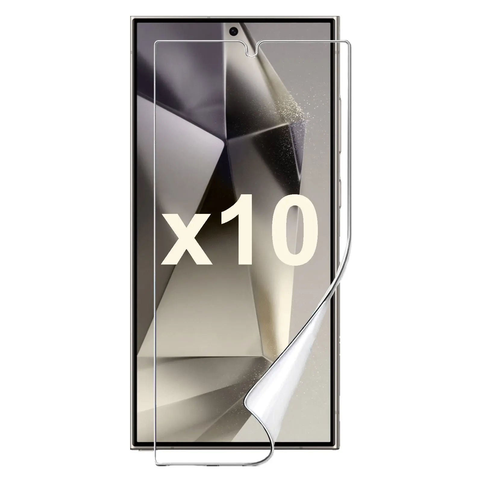 10 Pack Soft PET Film Screen Protector Guard for Samsung Galaxy S24 ULTRA Bulk - Electronics