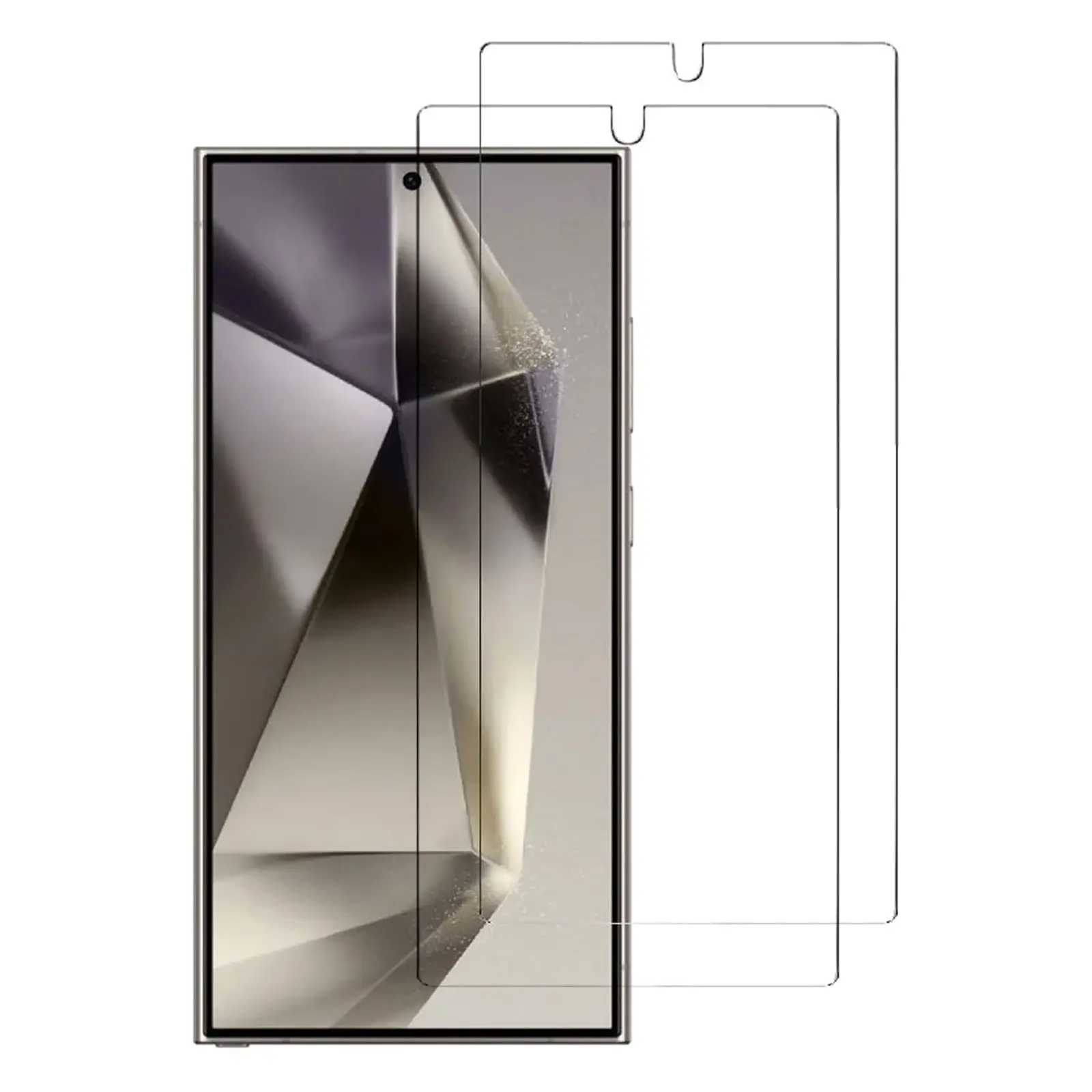 2pcs Tempered Glass Screen Protector Phone Guard for Samsung Galaxy S24 ULTRA - Electronics