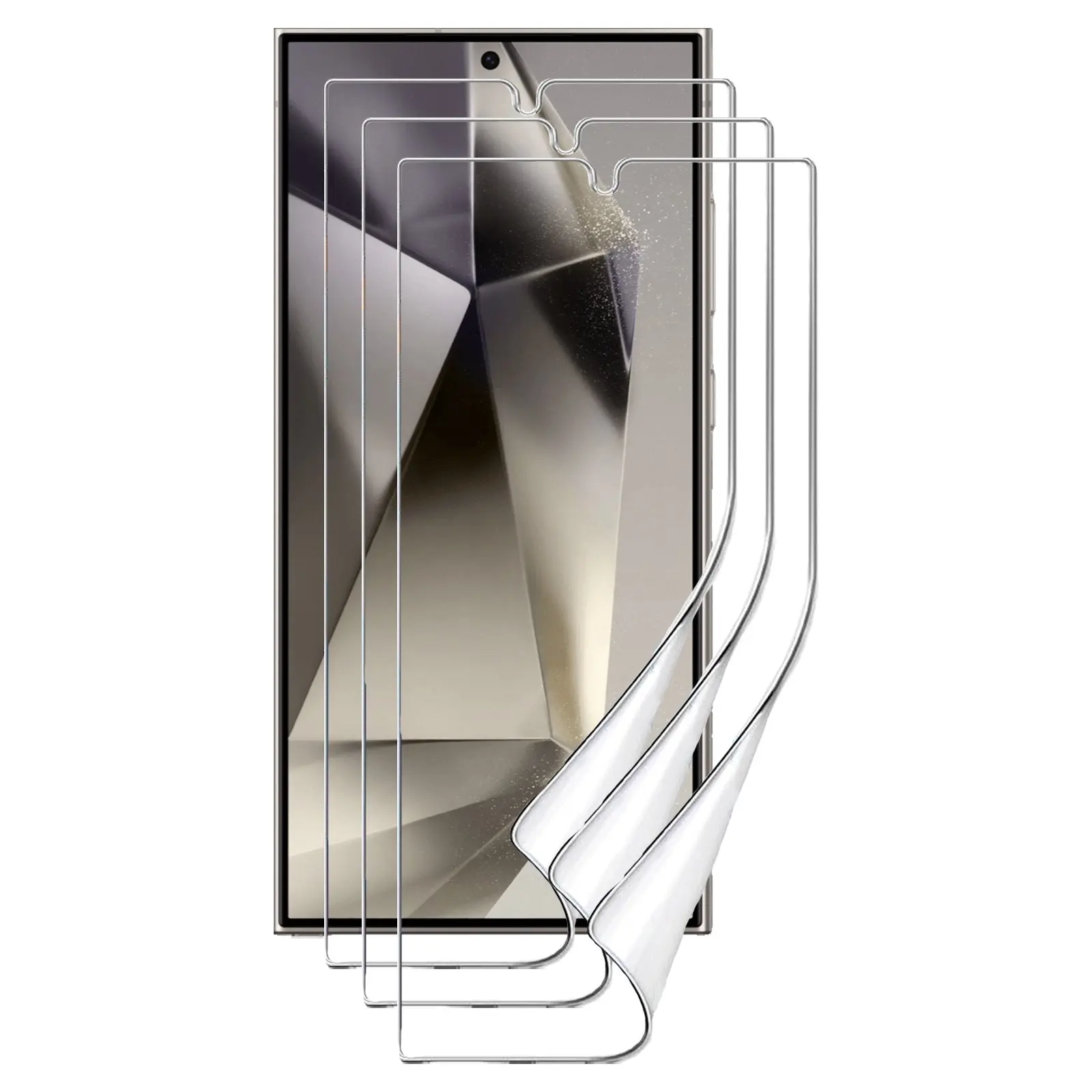 3pcs Soft PET Film Screen Protector Guard for Samsung Galaxy S24 ULTRA Front - Electronics
