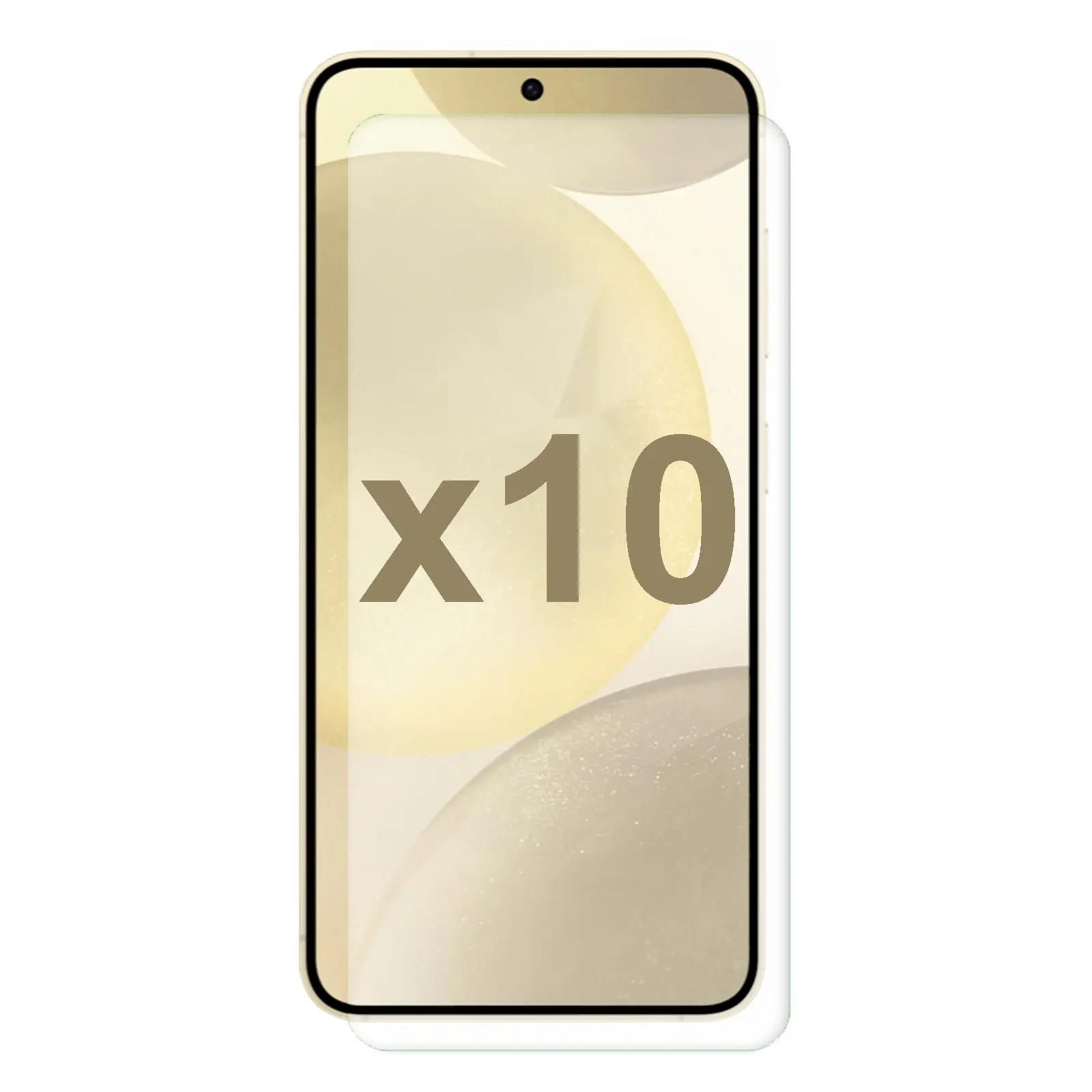 10 Pack Tempered Glass Screen Protector Phone Guard for Samsung Galaxy S24 Bulk - Electronics
