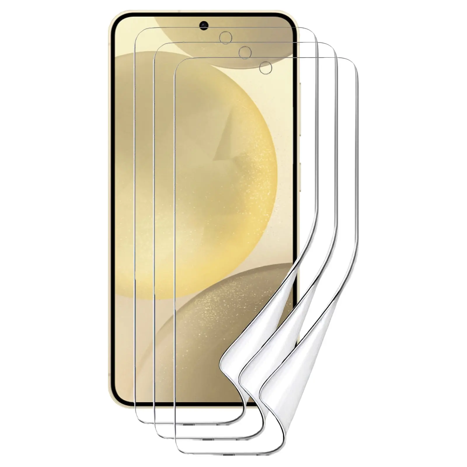 3pcs Soft PET Film Screen Protector Guard for Samsung Galaxy S24 Front Bulk - Electronics