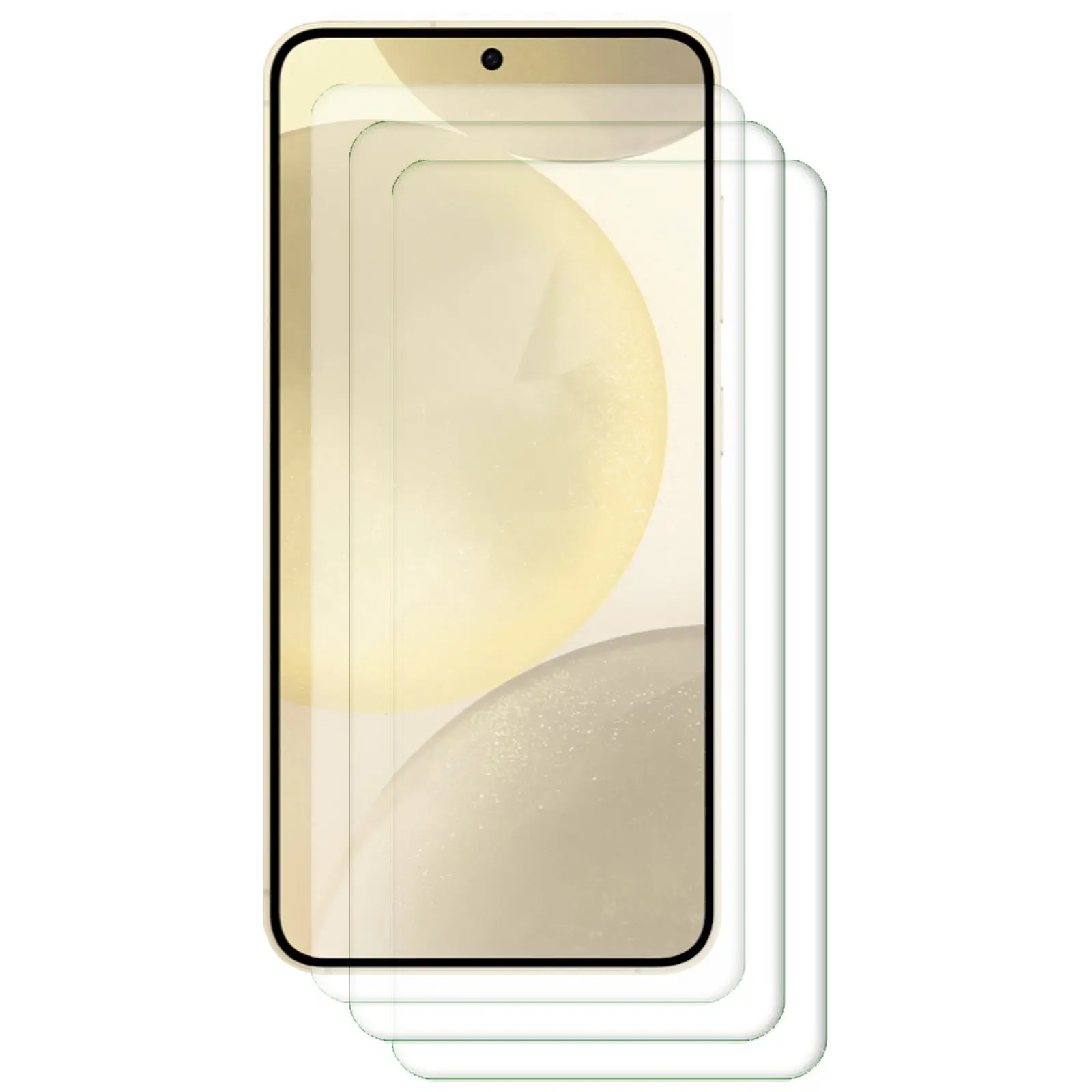 3pcs Tempered Glass Screen Protector Phone Guard for Samsung Galaxy S24 Bulk - Electronics