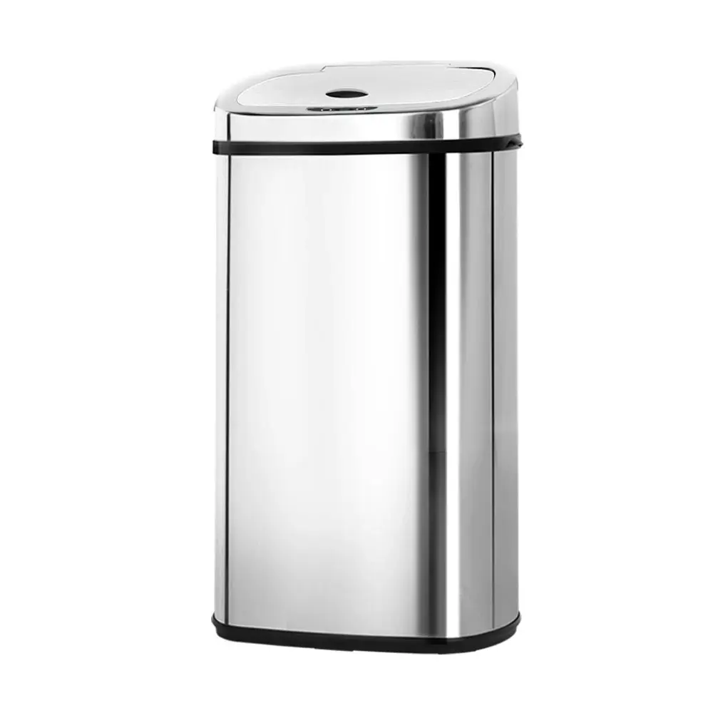50L Stainless Steel Motion Sensor Rubbish Bin - Home & Garden