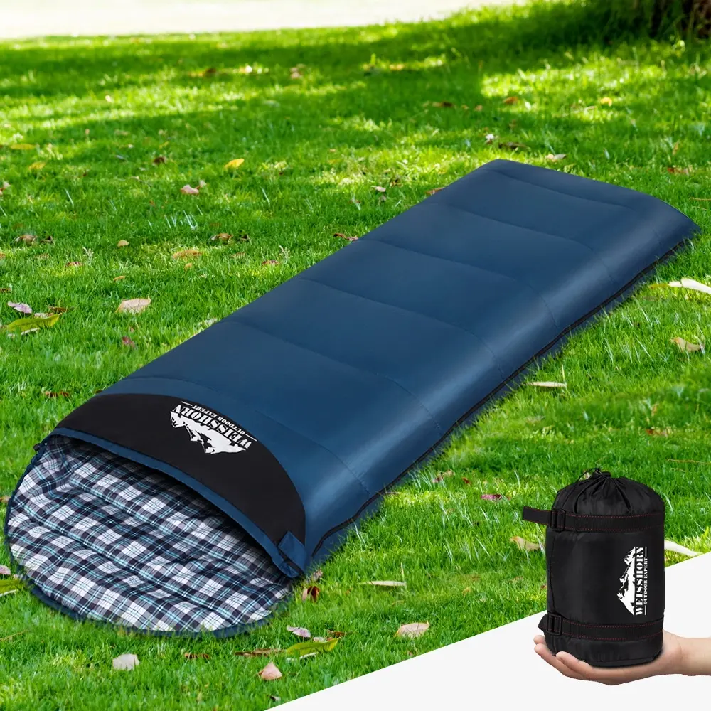 Weisshorn Sleeping Bag Single Thermal Camping Hiking Tent Blue 0℃ - Sports & Outdoor