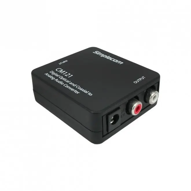 Simplecom Male Digital Optical Toslink/Coaxial to Female RCA Adapter/Converter - Electronics