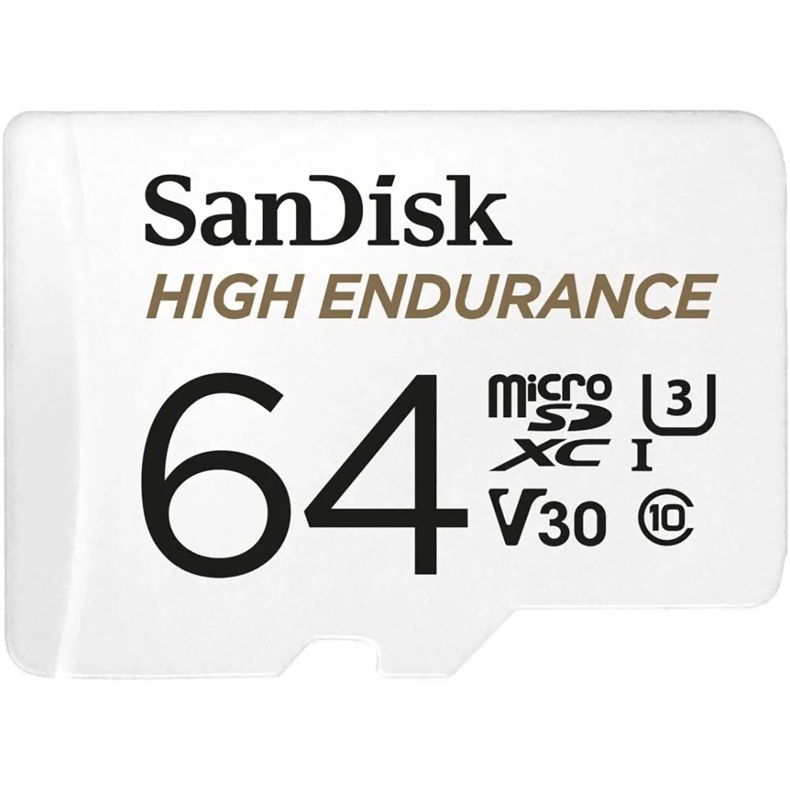 SanDisk High Endurance 64GB UHS Speed Class 3 microSDXC Memory Card with Adapter - Electronics