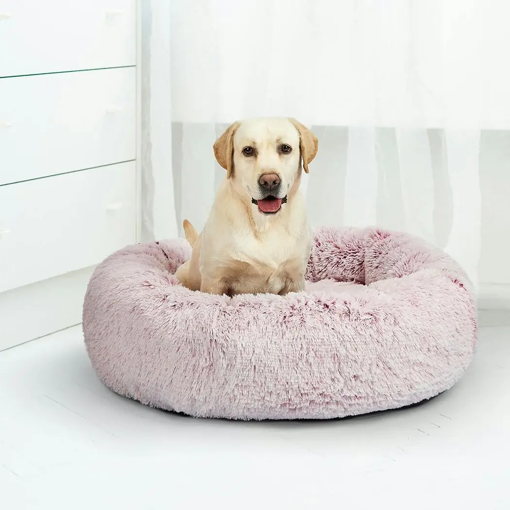 Pawz Replaceable Cover For Dog Calming Bed Nest Mat Soft Plush Kennel Pink M - Pets