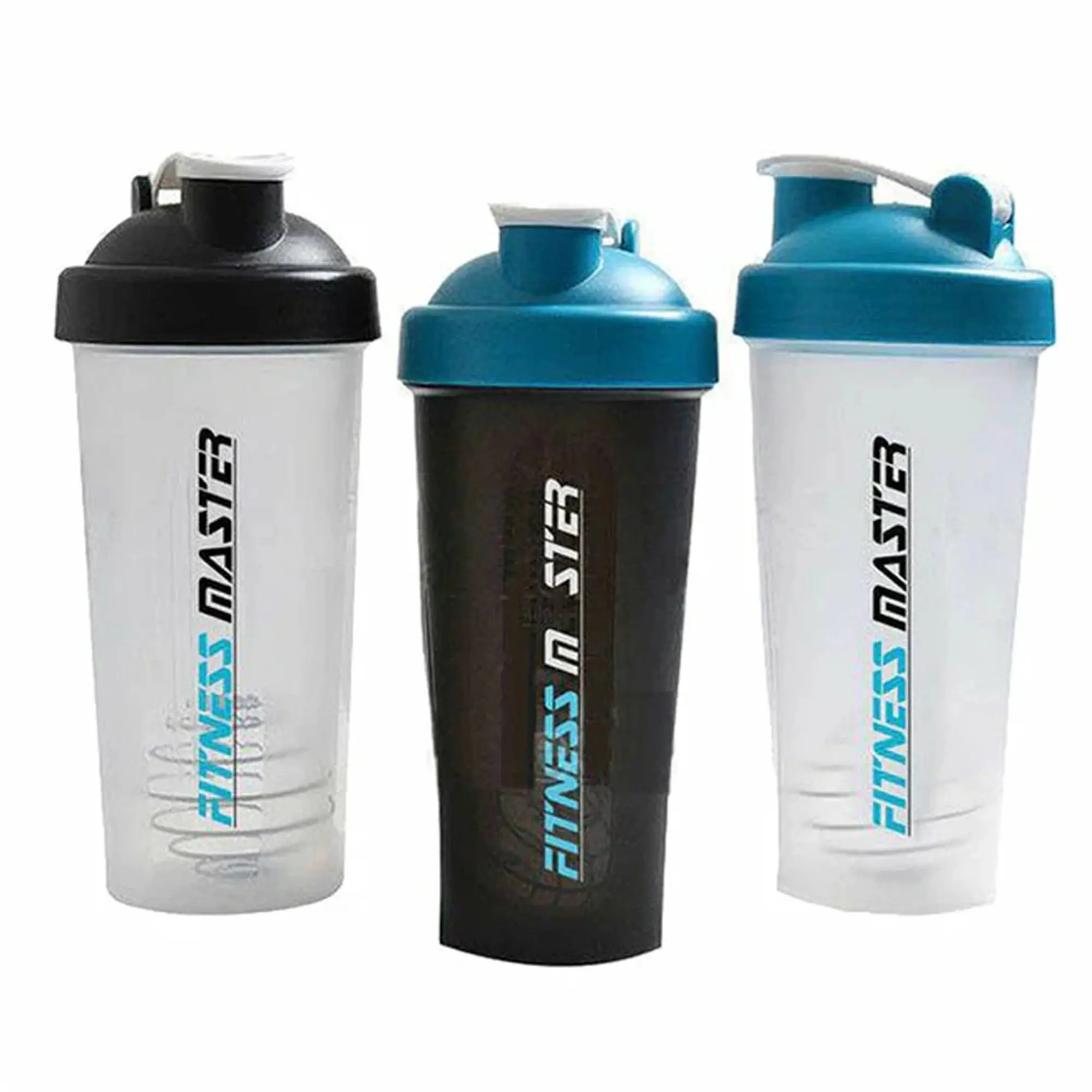 Fitness Master 5x Gym Protein Supplement Drink Blender Mixer Shaker Shake Ball Bottle Cup 700ml - Health