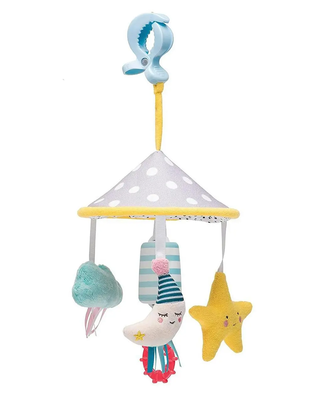 Taf Toys Mini Moon Pram Mobile/Soothing Chime Bells Toy w/ Teether Baby 0m+ - Toys & Games