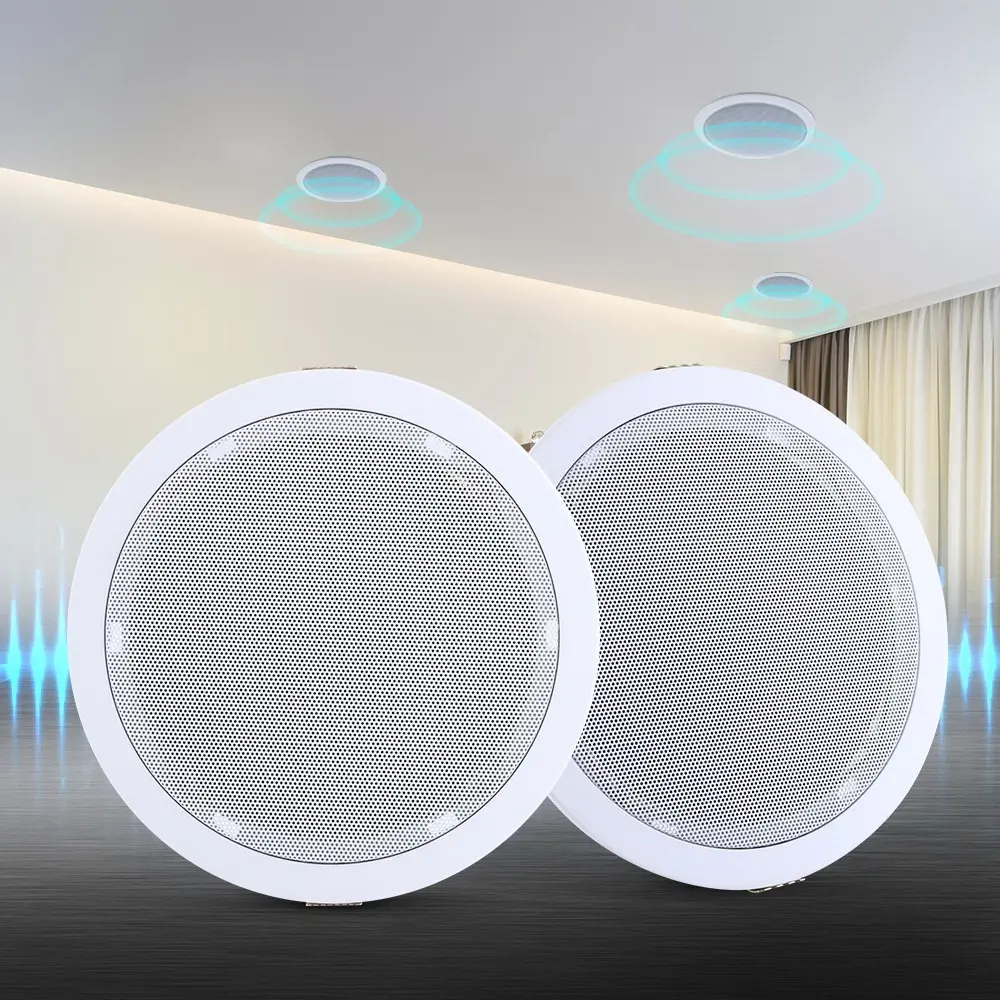 Giantz 6''Ceiling Speakers In Wall Speaker Home Audio Stereos Tweeter 2pcs - Electronics