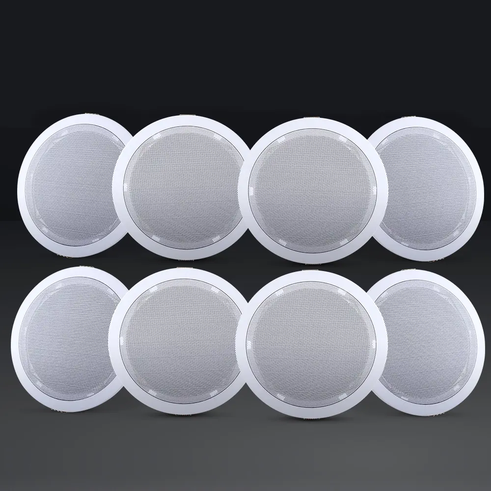 Giantz 6''Ceiling Speakers In Wall Speaker Home Audio Stereos Tweeter 8pcs - Electronics