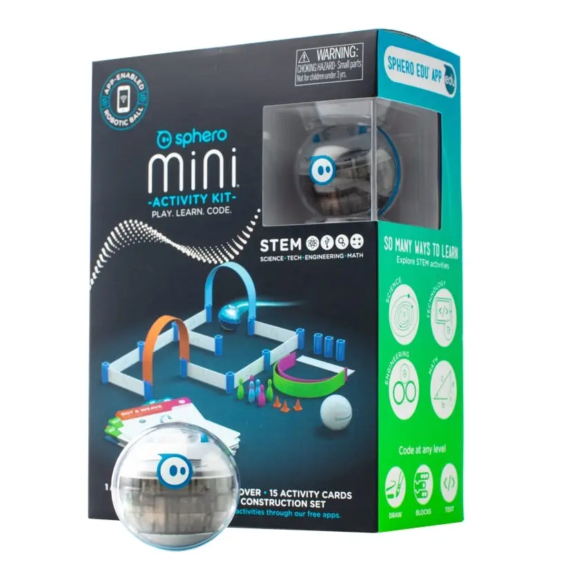 Sphero Mini Activity Kit w/Robotic Ball/Cards/Construction Set STEM Learning - Toys & Games