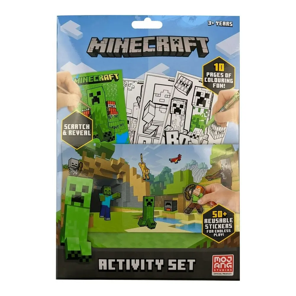 Minecraft Scratch & Reveal Activity Set Kids/Children Colouring Art/Craft 3y+ - Hobbies
