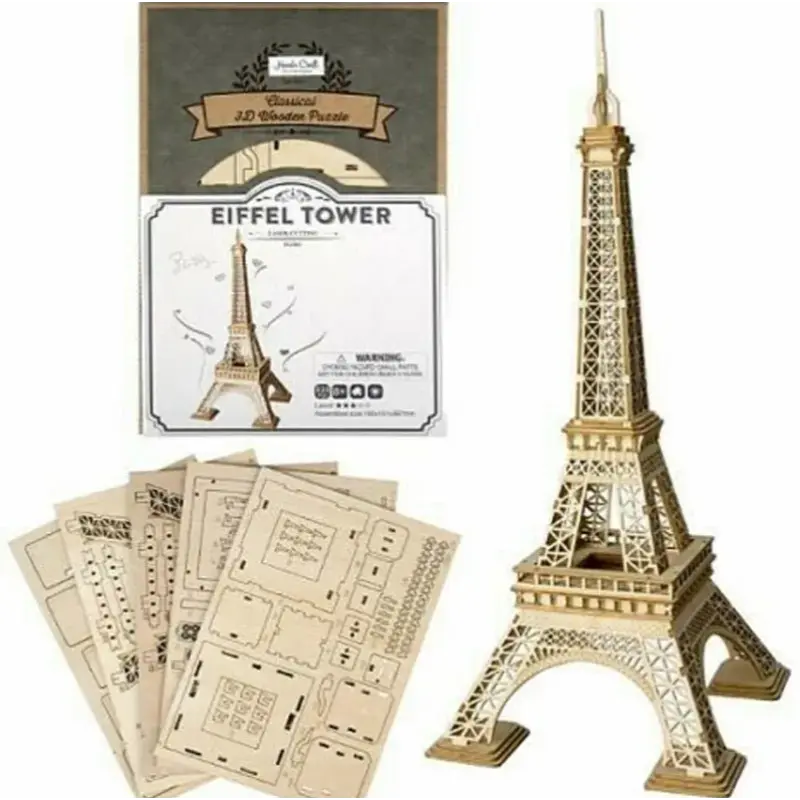 Classical 3D Wooden Eiffel Tower - Hobbies