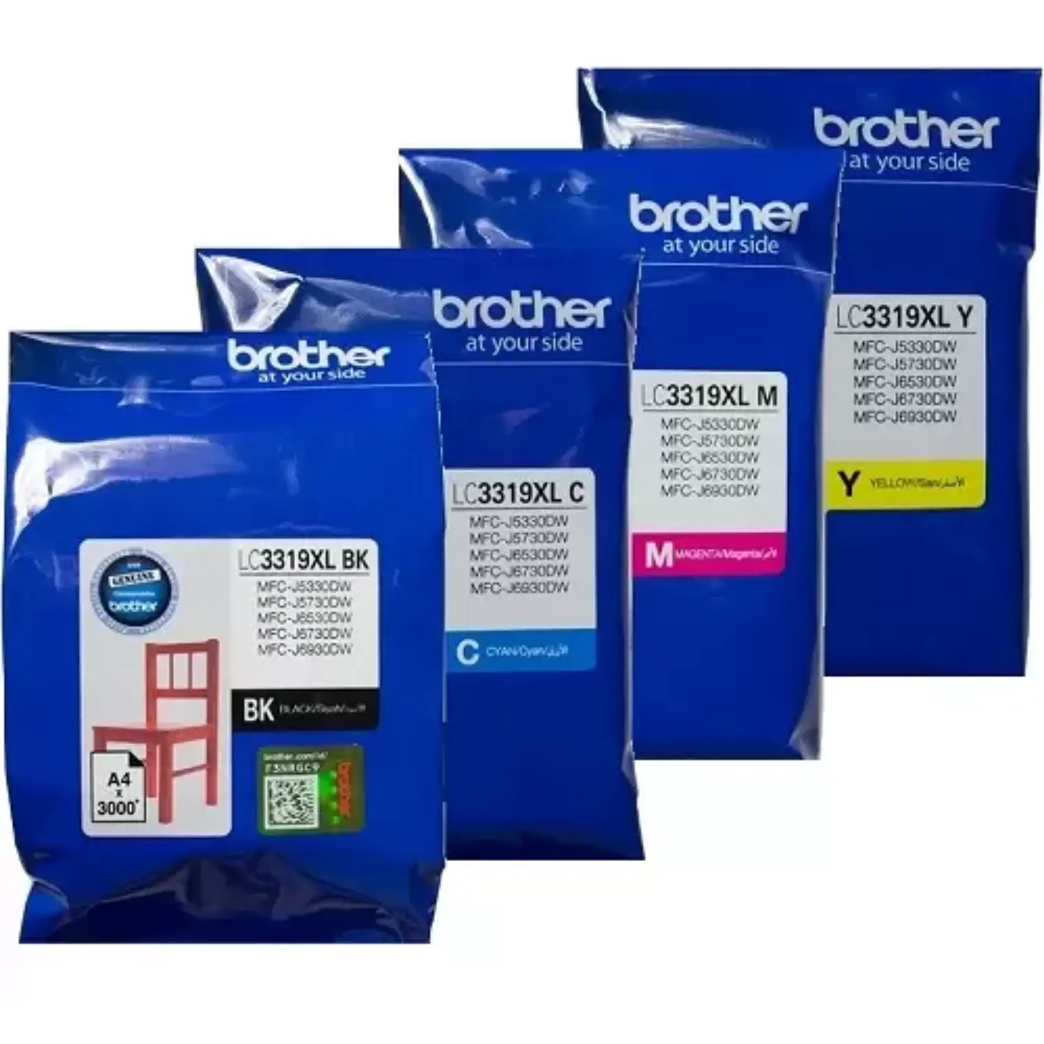 Brother LC3319XL 4 Inks Value Pack Ink Cartridge - Electronics