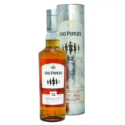 100 Pipers 12 Yr Scotch 750ml - Alcohol