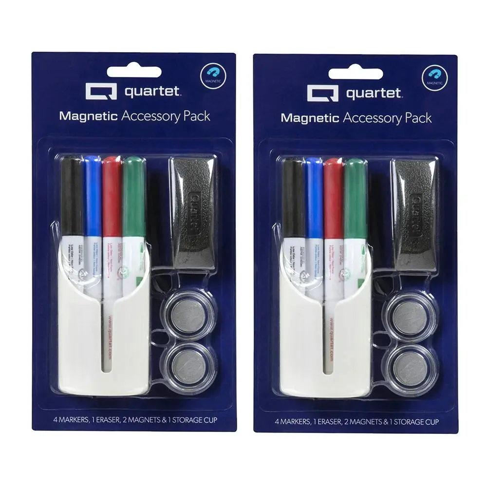 16x Quartet Magnetic Accessory Pack Storage Cup w/ Markers/Eraser For Whiteboard - Office