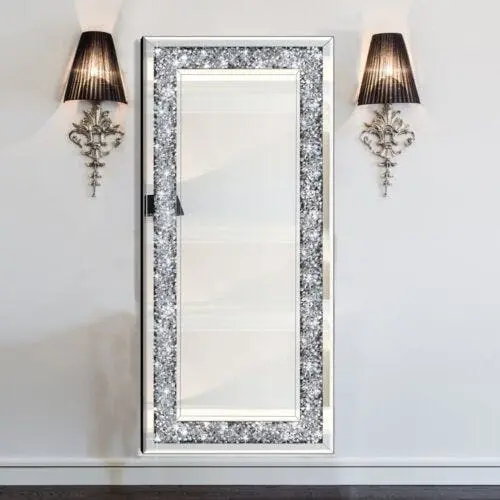 Diamond-Crushed Wall Mirror