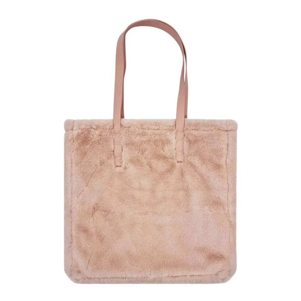 J. Elliot Home Layla Super Soft Faux Fur Shoulder Tote Bag 38x38cm Soft Pink - Fashion