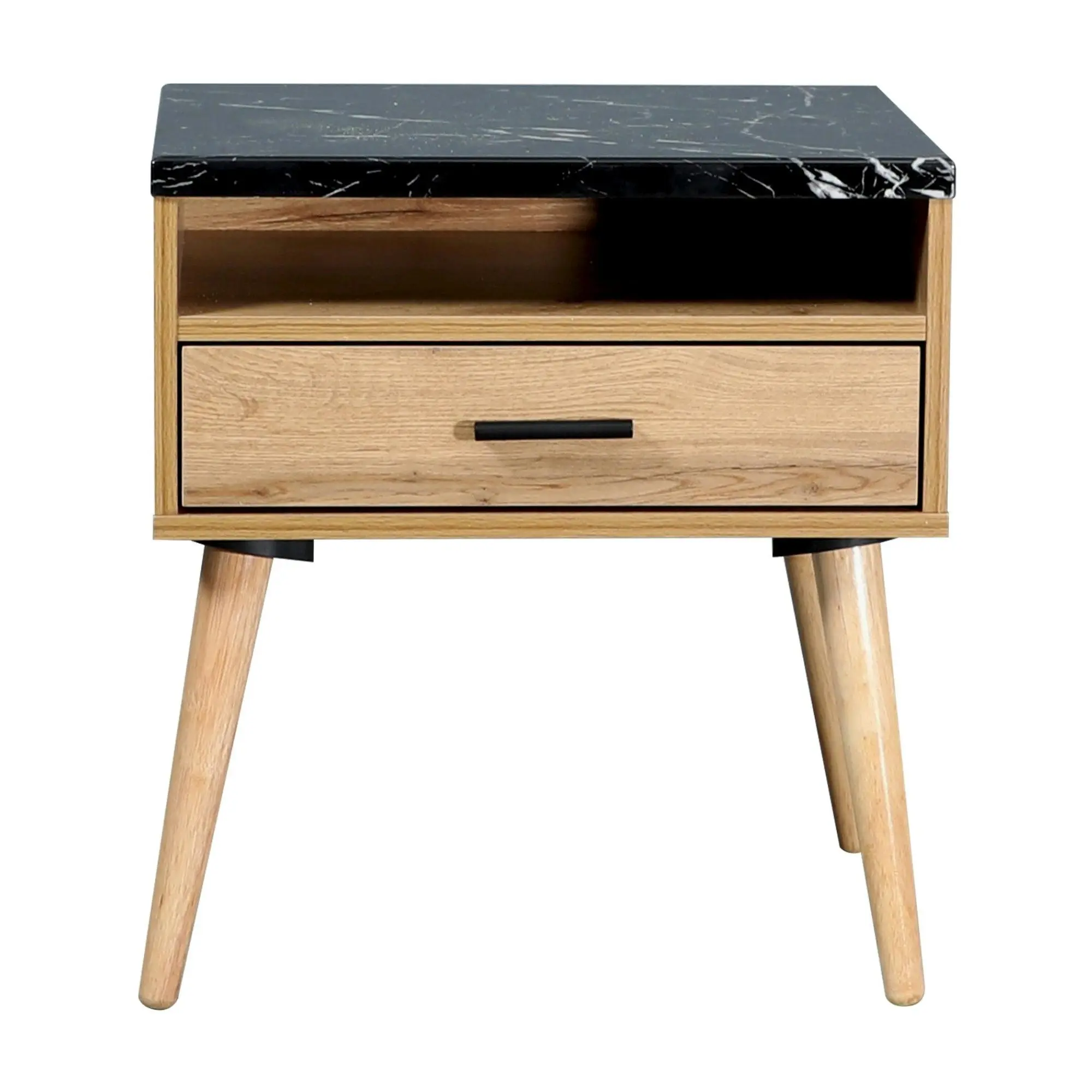 Marcello Bedside Table Wotan Oak - Furniture