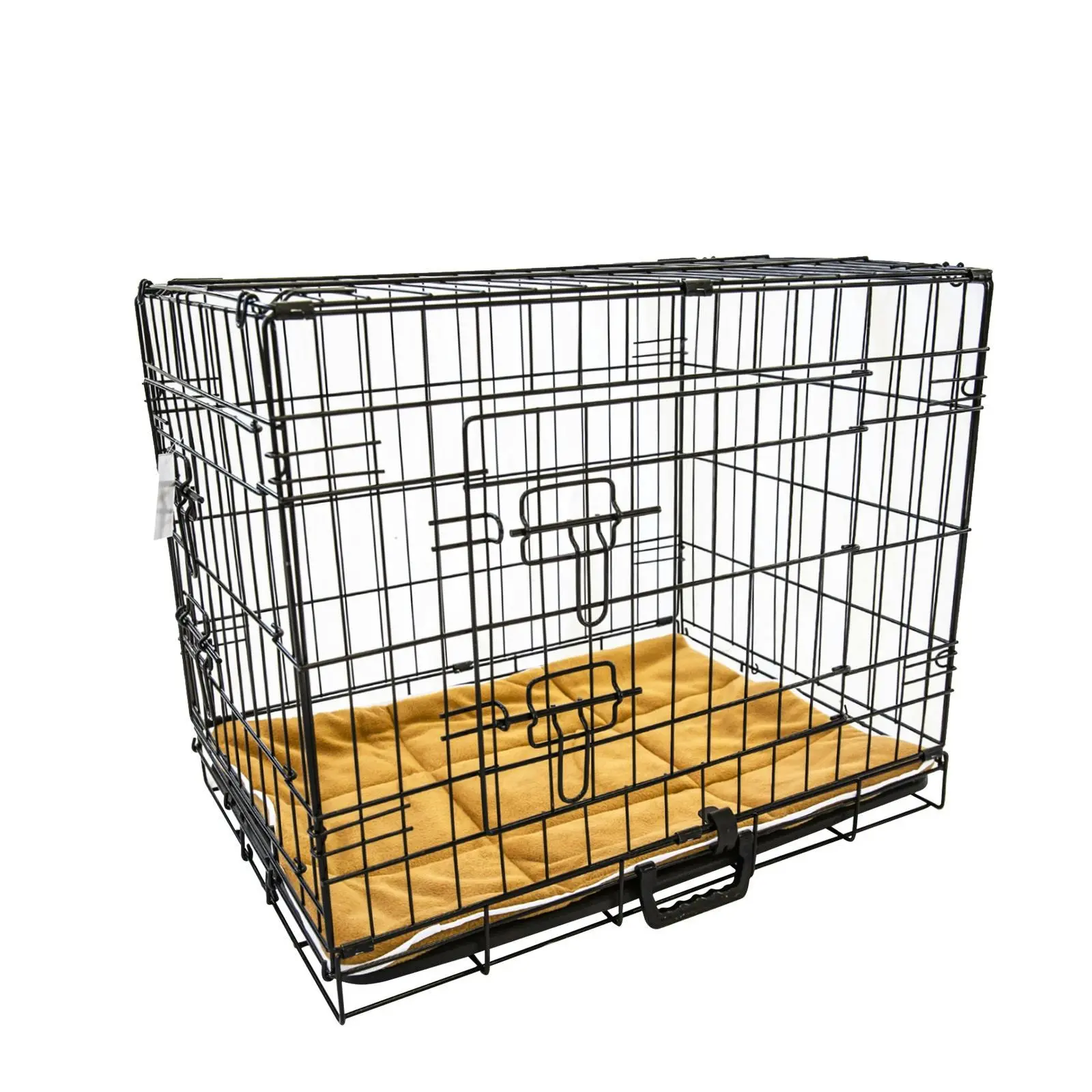 36in Foldable Wire Dog Cage with Tray + Cushion Mat - Pets