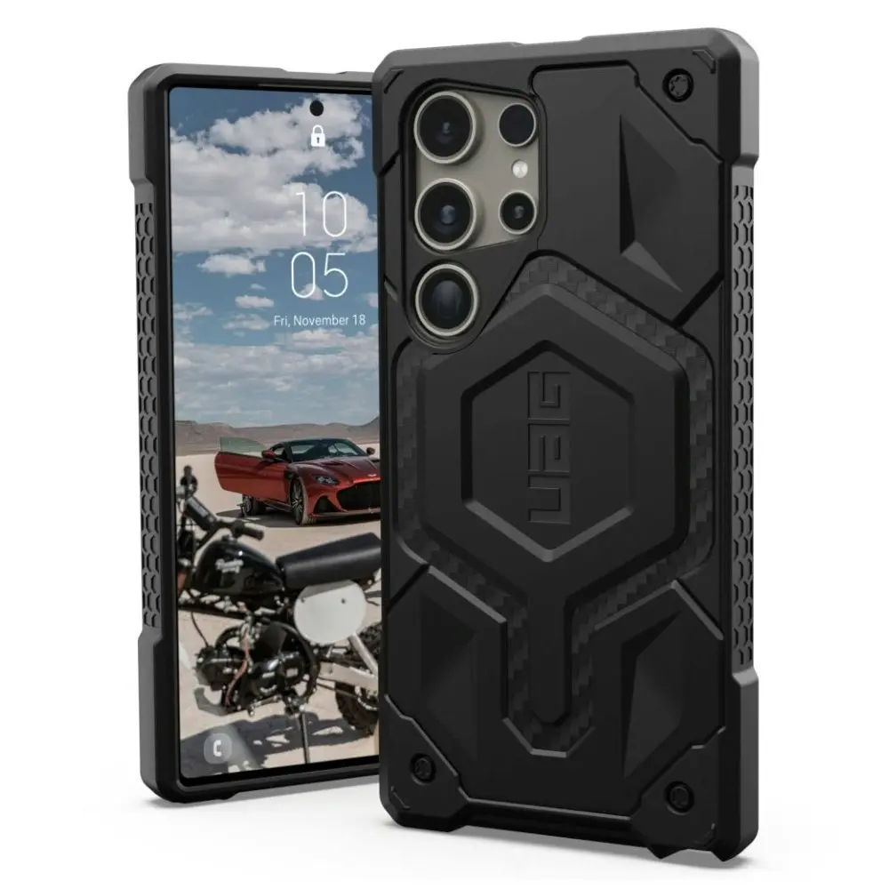 UAG Monarch Pro Case (Suits Galaxy S24 Ultra) - Carbon Fiber