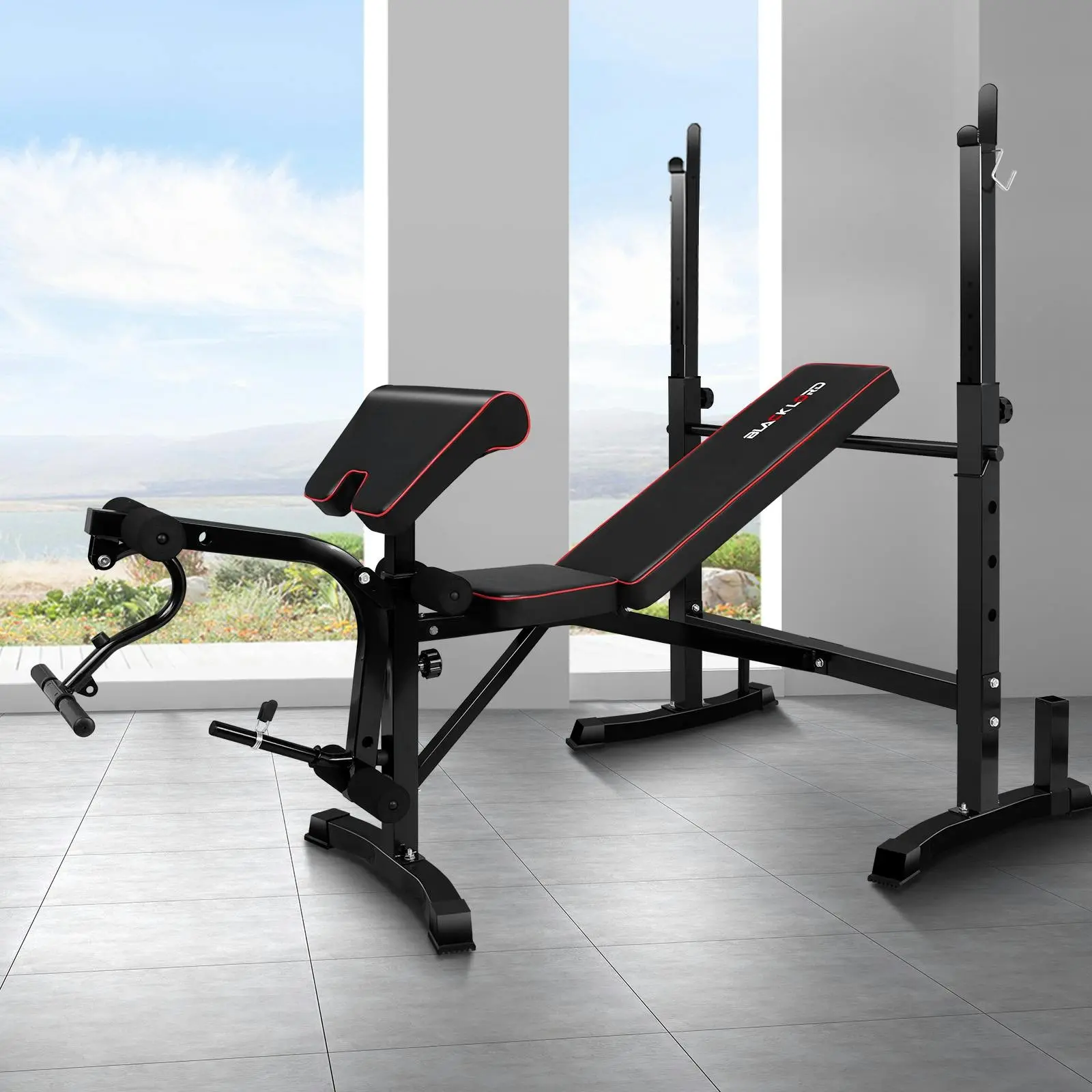 Black Lord Weight Bench 10in1 Press Multi-Station Fitness Home Gym Equipment