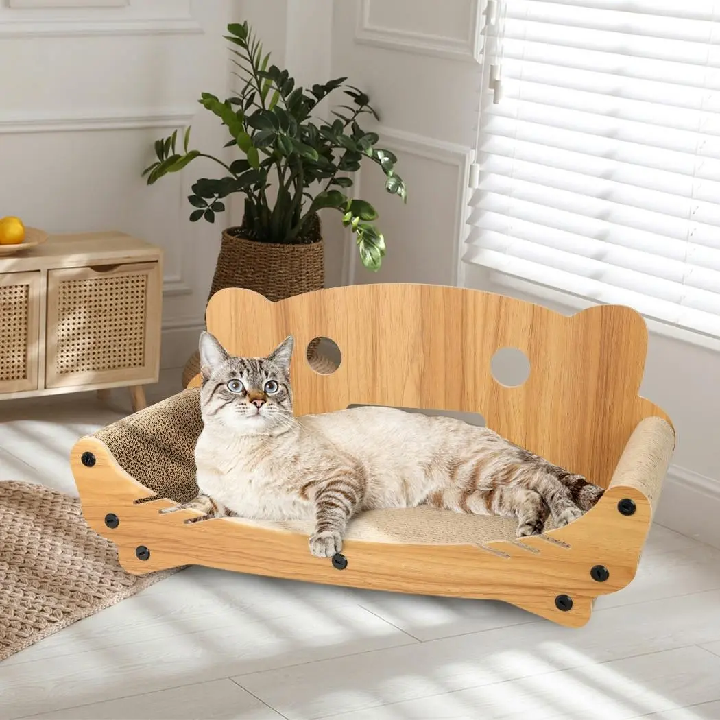 Pawz Cat Kitten Claw Scratching Board Post Scratcher Corrugated Cardboard Toy - Pets