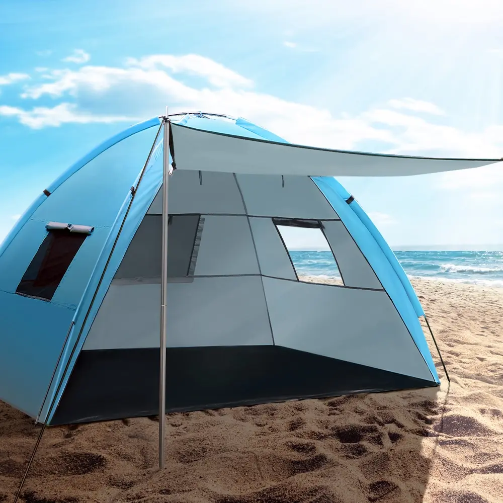 Weisshorn Camping Tent Beach Portable Hiking Sun Shade Shelter Fishing 4 Person - Home & Garden