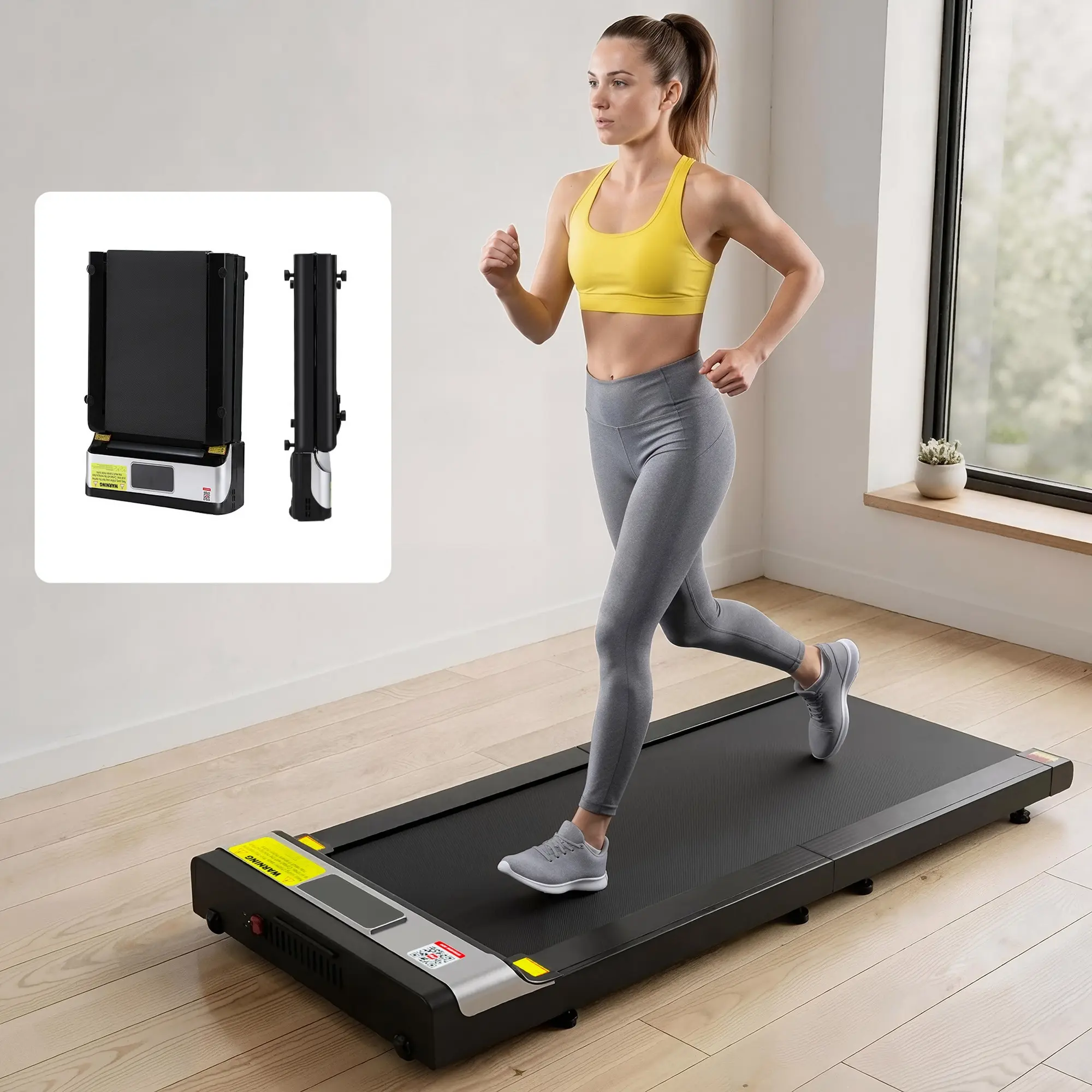 Everfit Treadmill Electric Walking Pad Under Desk Home Gym Fitness Foldable Belt - Shred Sale - Up to $400 off
