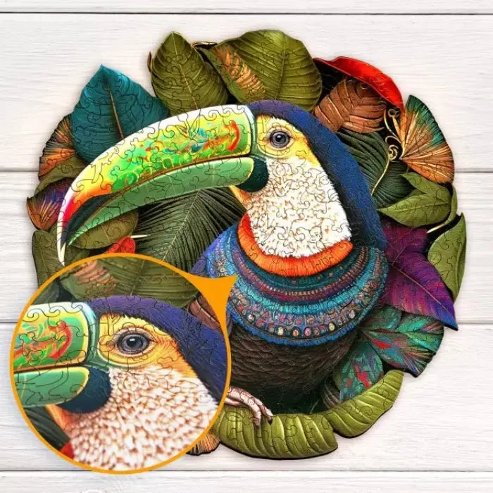 200pc Wooden Jigsaw Toucan - Toys & Games