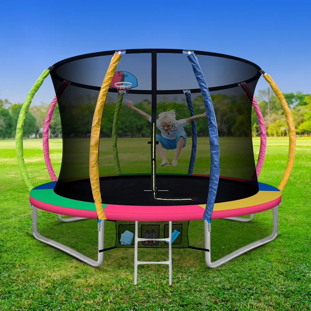 Everfit 10FT Trampoline for Kids w/ Ladder Enclosure Safety Net Rebounder - Up to 70% off Toy Sale