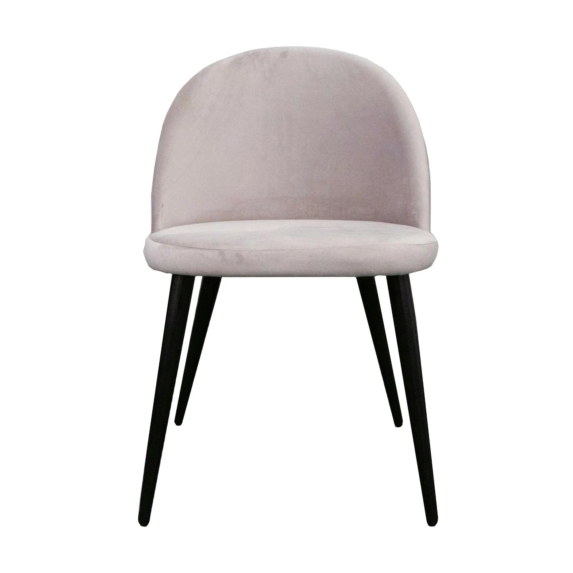 Emilie 4pc Set Velvet Fabric Dining Chair Beige - Furniture