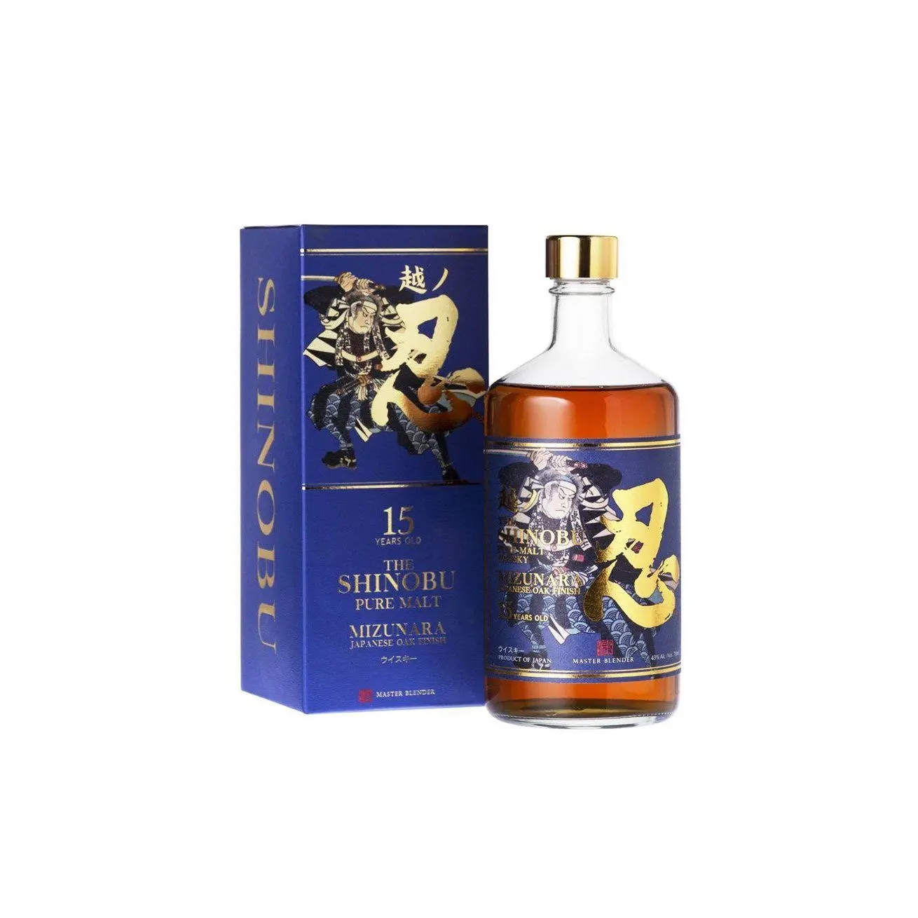 The Shinobu 15 Years Mizunara Oak Finish Japanese Whisky 700ml - Alcohol