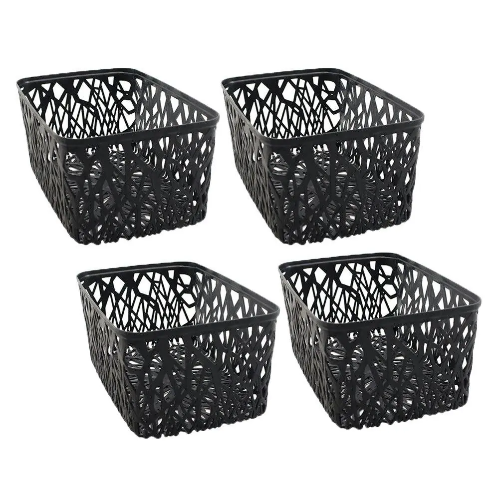 4x Boxsweden Vin Storage Basket 28.5cm Home Storage Cleaning Container Box Asst - Home & Garden