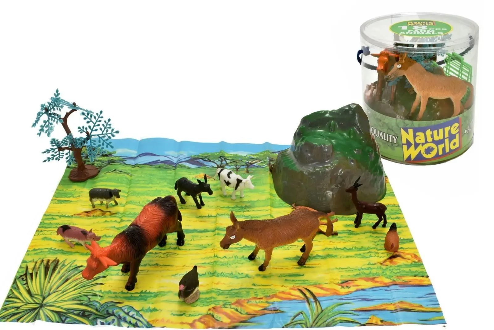 Farm Animals Set (18pcs) - Toys & Games
