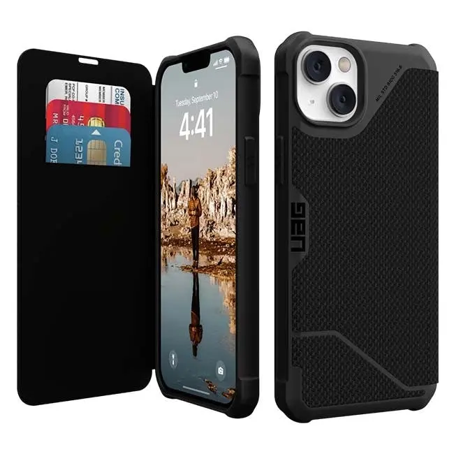 UAG Metropolis Case (Suits iPhone 14 Plus) - Kevlar Black